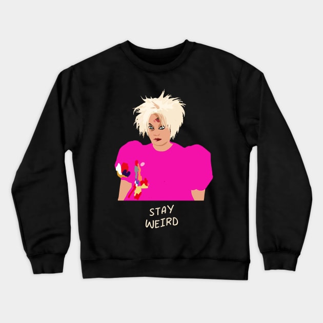 Weird Barbie - Stay Weird Crewneck Sweatshirt by olivia parizeau
